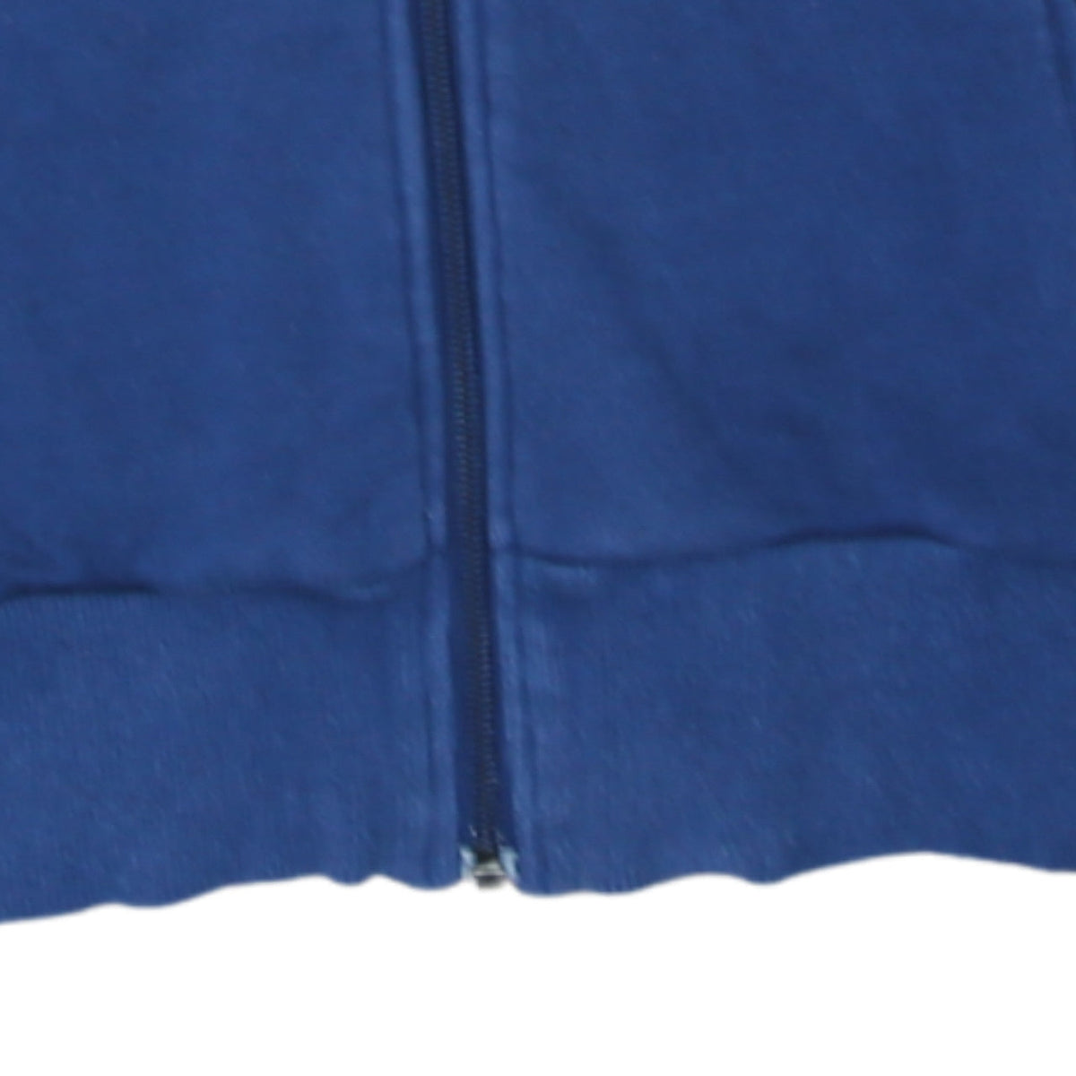 Adidas Women Blue Full Zip Hoodie Sweatshirt Size 8 Retro Logo