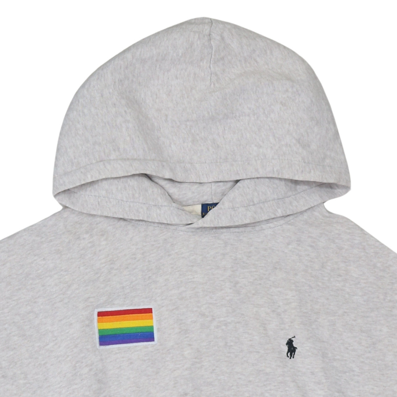 Polo Ralph Lauren Men’s Grey XL Pullover Hoodie Pride Embroidered Logo