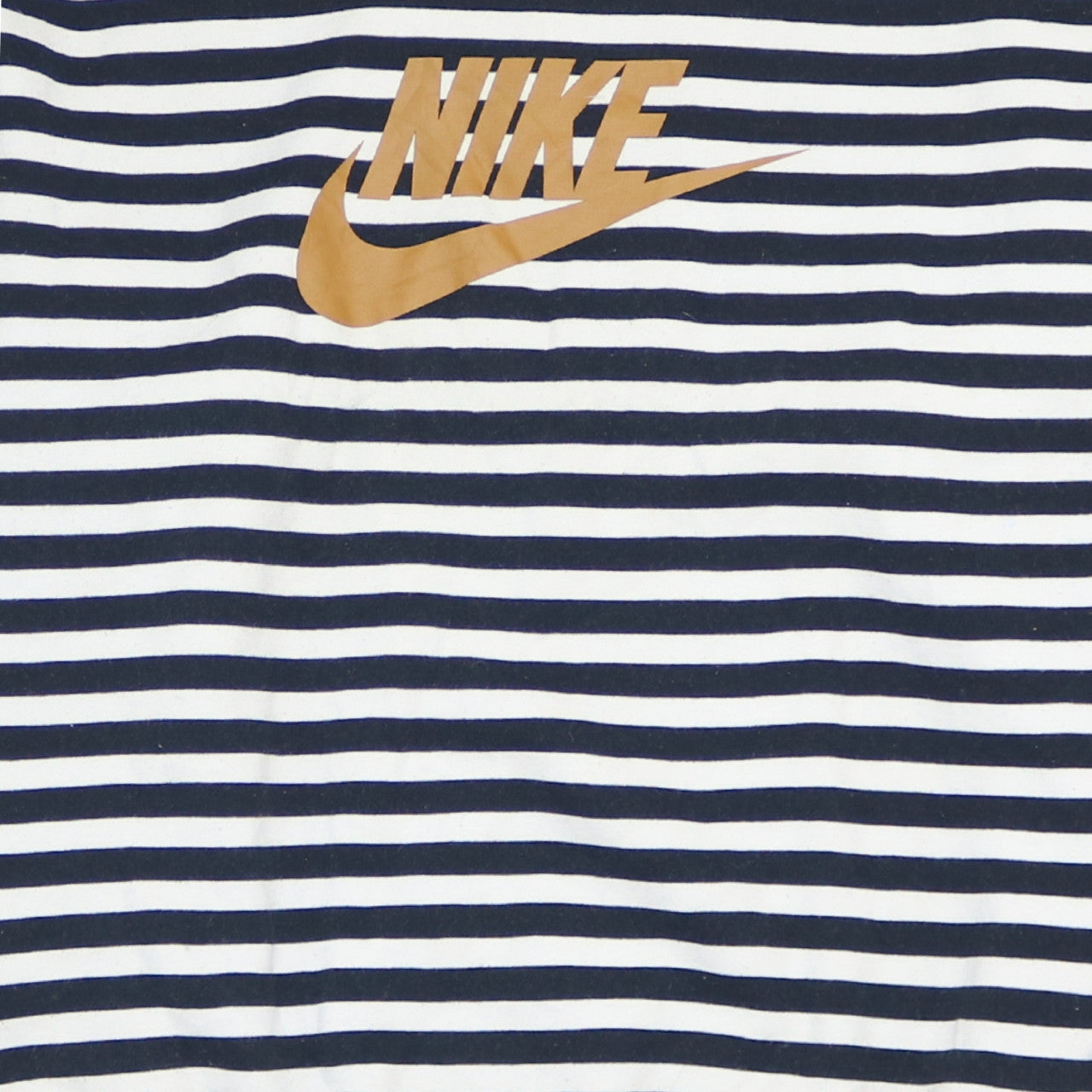 Nike Women’s Navy White Striped Logo Pullover Sweatshirt Small