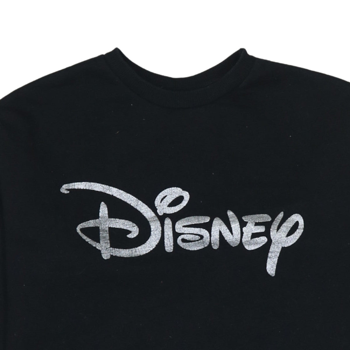 Disney Primark Cares Black Glitter Logo Sweatshirt XS Women