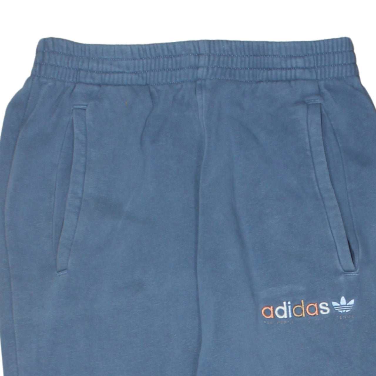 adidas Mens Blue Jogger Sweatpants S Tapered Fleece Activewear