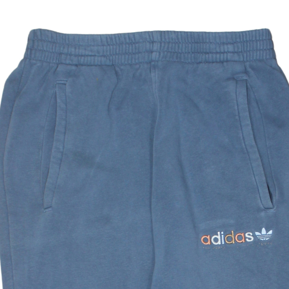 adidas Mens Blue Jogger Sweatpants S Tapered Fleece Activewear