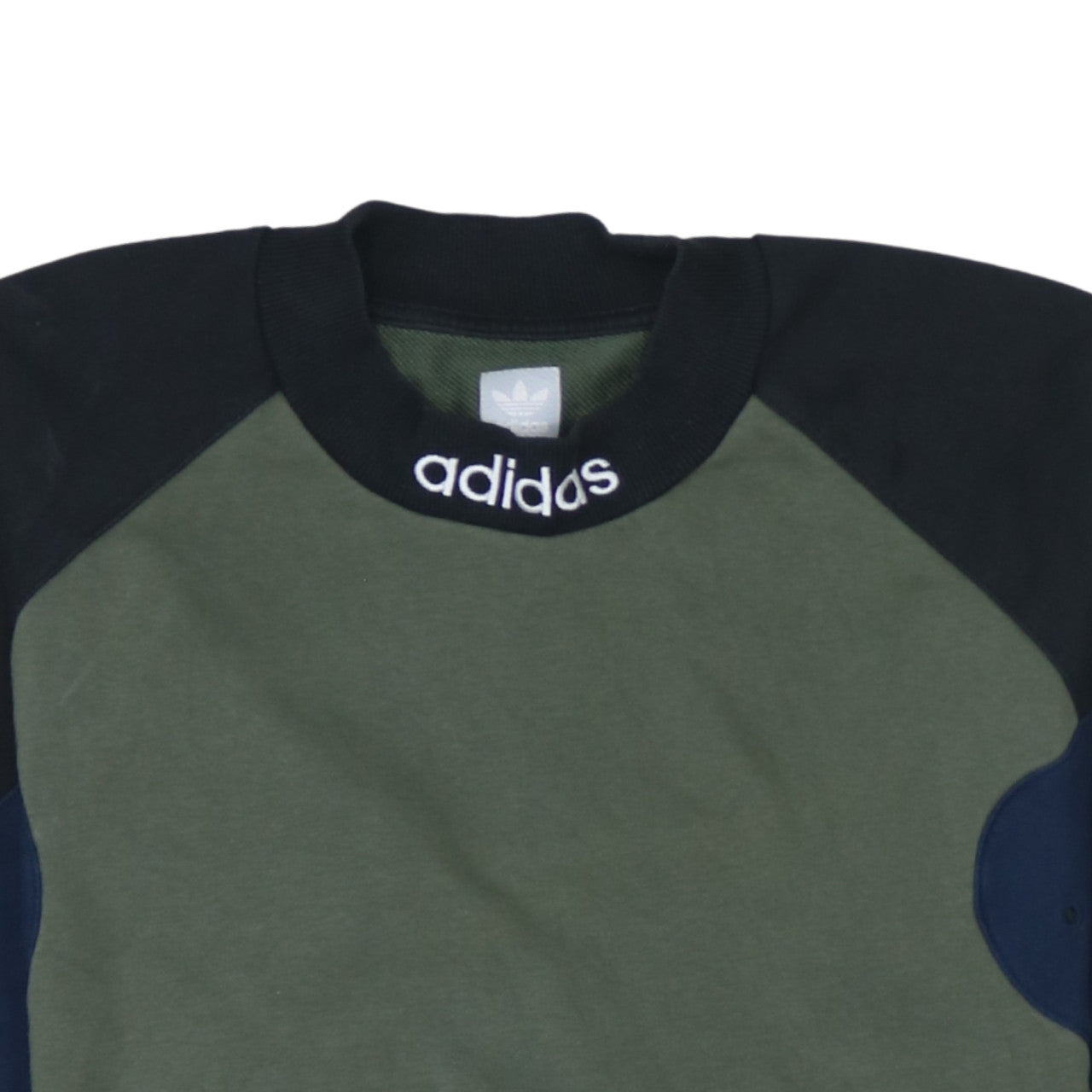 Adidas Men’s Green Crew Neck Logo Sweatshirt Size S Regular Fit