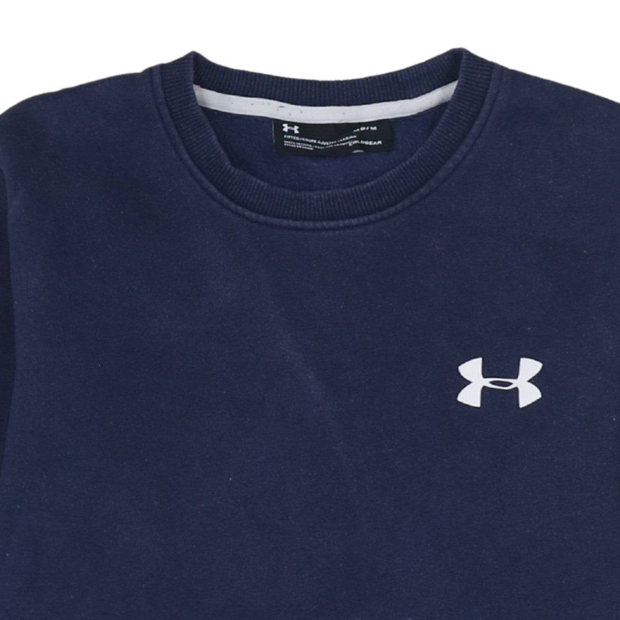 Under Armour Men's Blue ColdGear Fitted Crew Neck Sweatshirt M