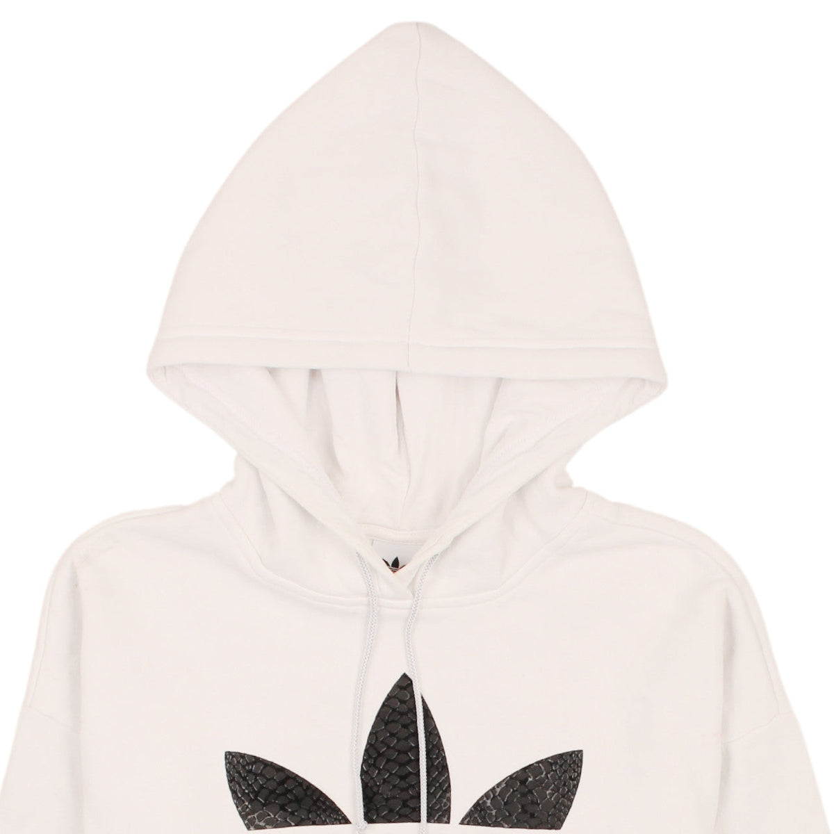 Adidas Women White Hoodie UK 10 Pullover Hooded Sweatshirt