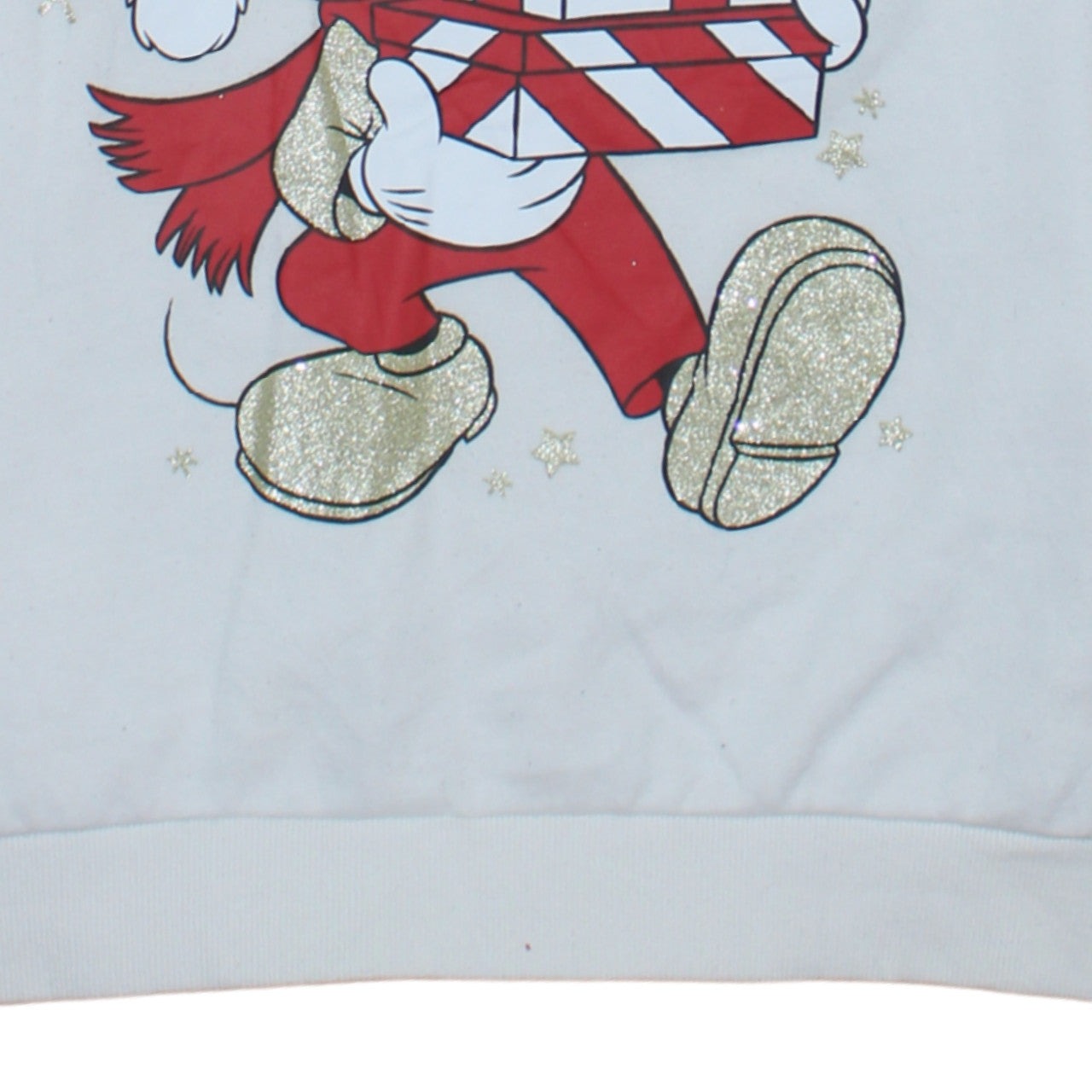 Disney at Primark Girls White Christmas Mickey Mouse Sweatshirt 13-14 Years