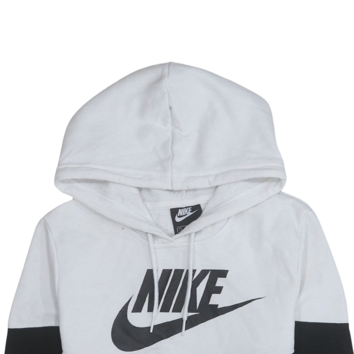 Nike Men's Black White Pullover Hoodie Small Graphic Logo Sportswear