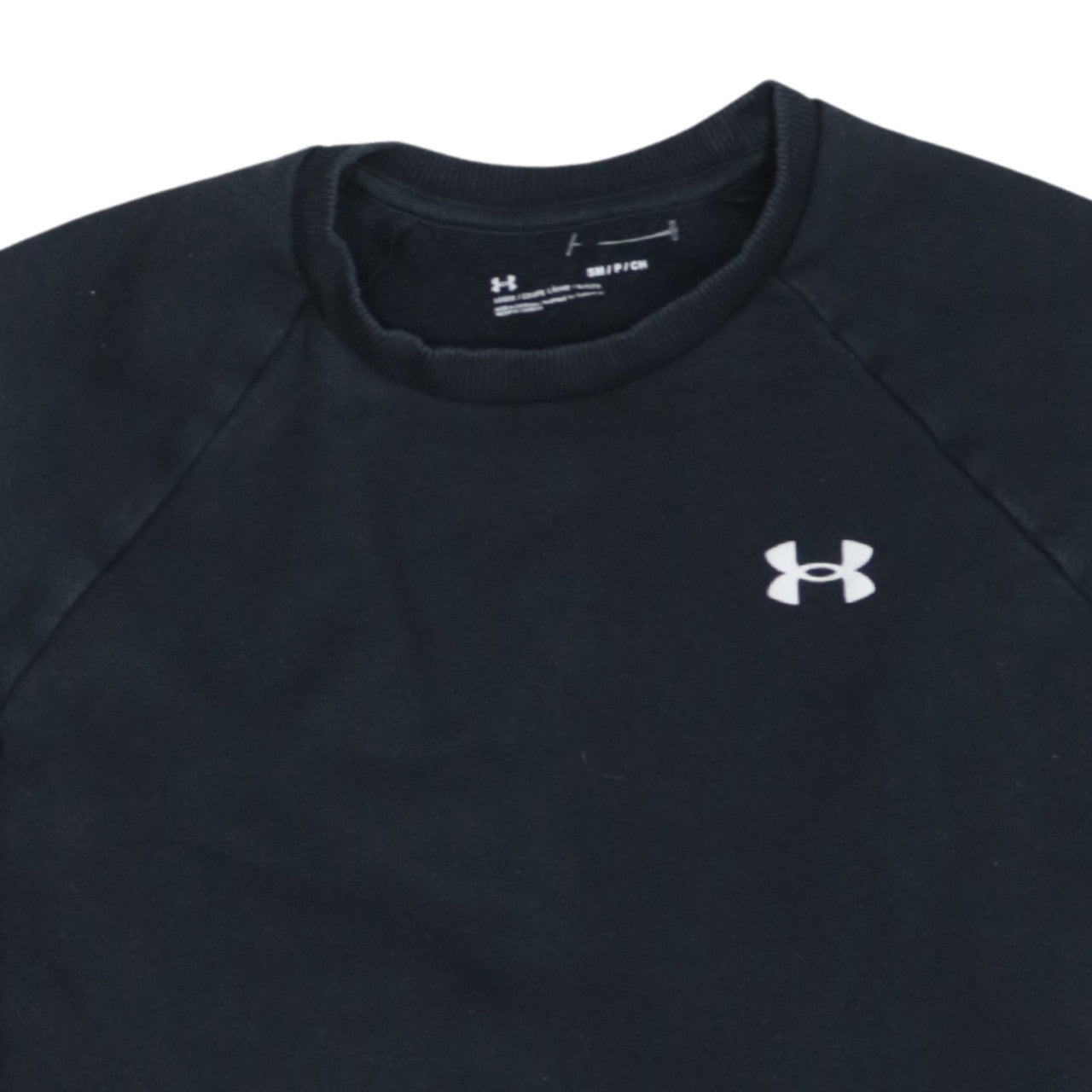 Under Armour Men's Black Small Crew Neck Pullover Sweatshirt