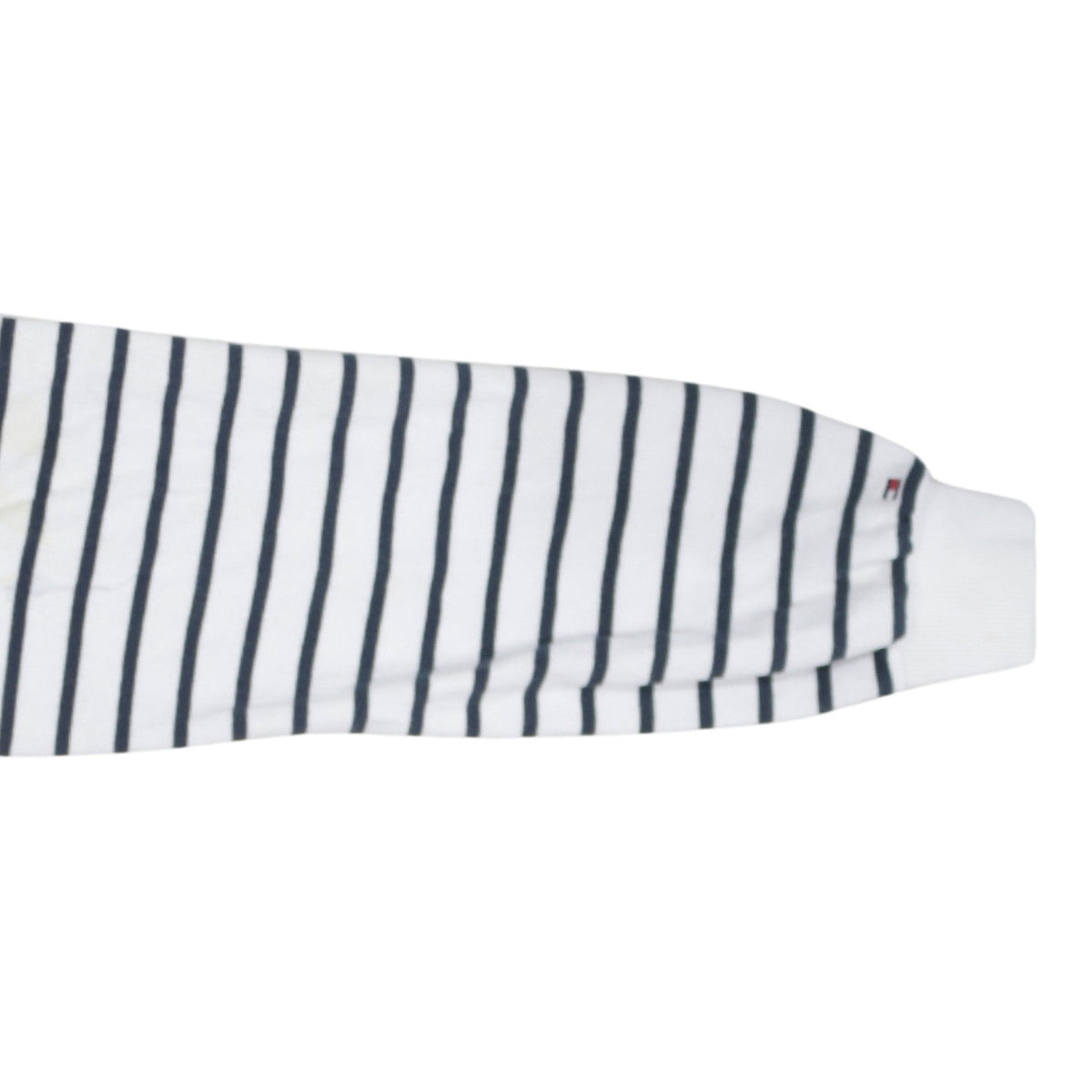 Tommy Hilfiger Women’s White Striped Pullover Sweatshirt Small