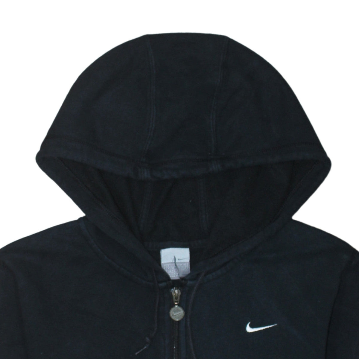 Nike Women's Black Full Zip Hoodie Size L Cotton Blend Sportswear