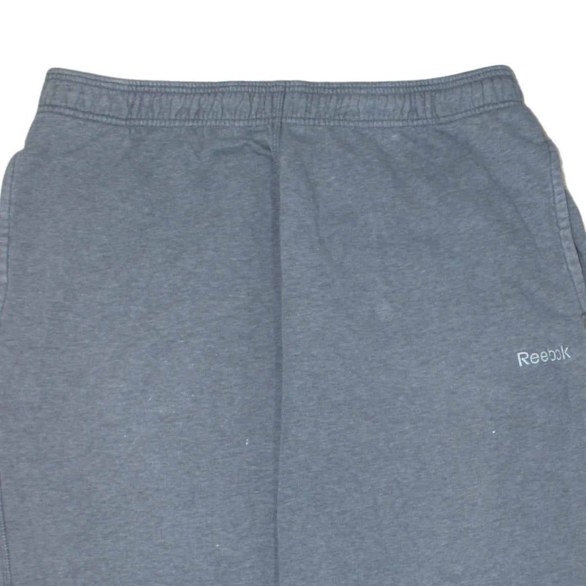 Reebok Men's Grey Fleece Sweatpants L Regular Fit Casual Trousers