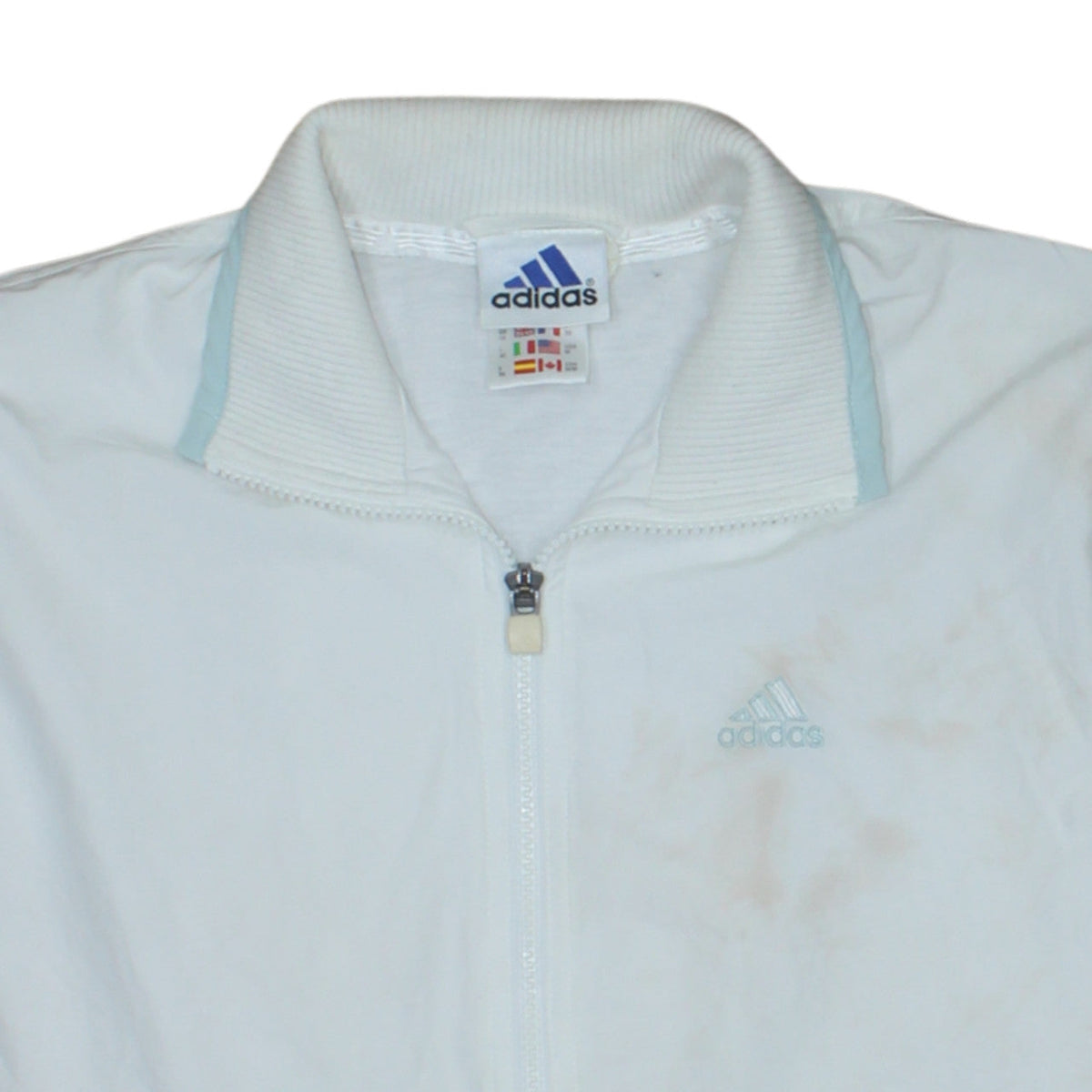 Adidas Women’s White Size 10 Full Zip Sports Jacket