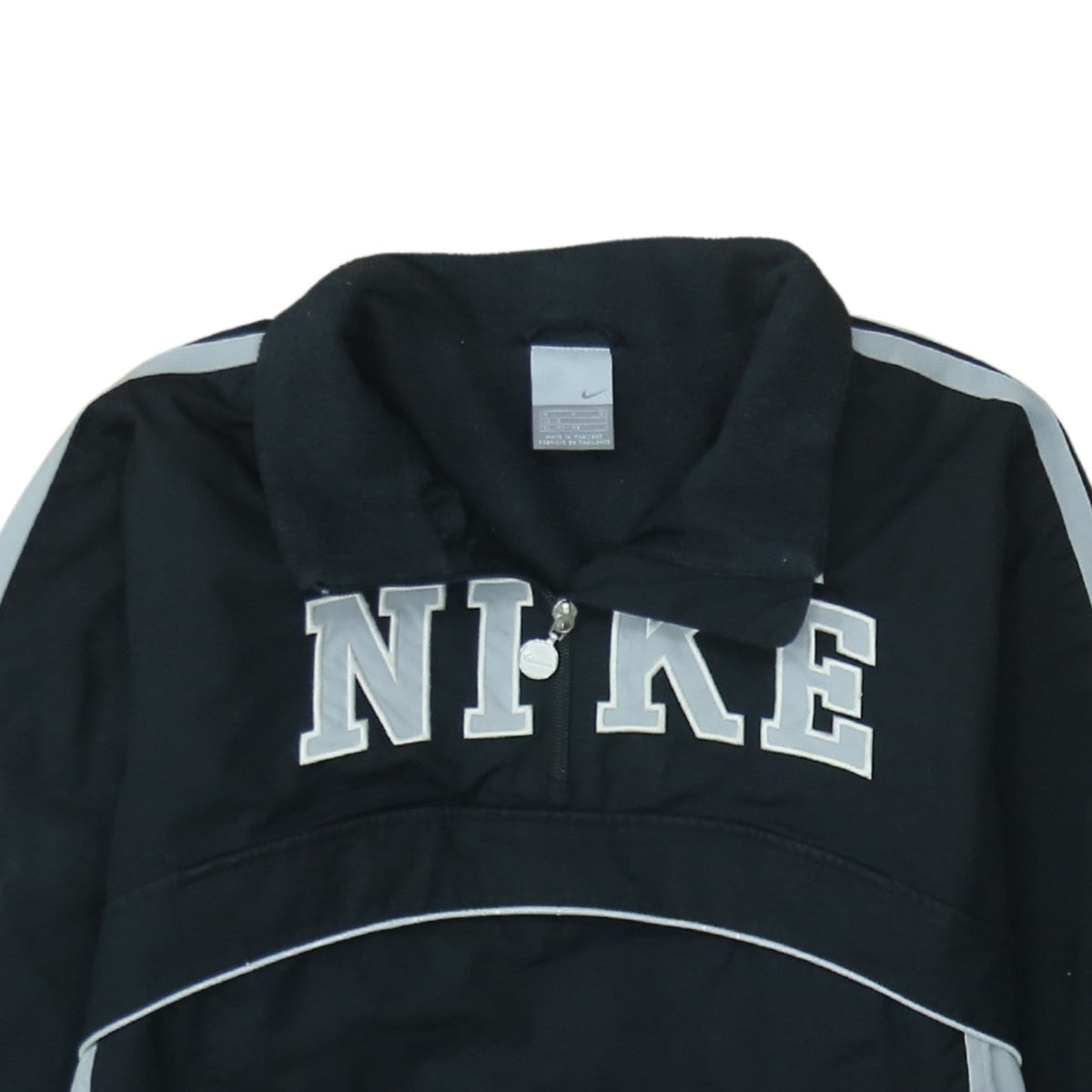 Nike Boys Black M Track Jacket 1/4 Zip Fleece Lined Lightweight Sports Top