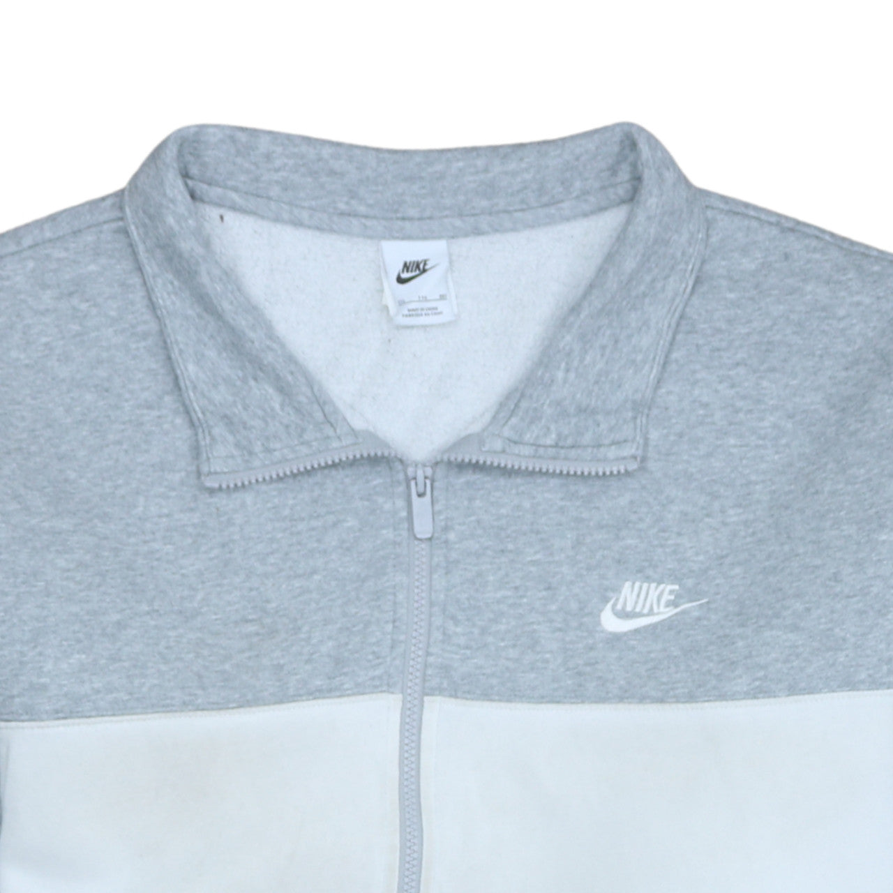 Nike Mens Grey Full Zip Sports Sweatshirt 2XL Regular Fit