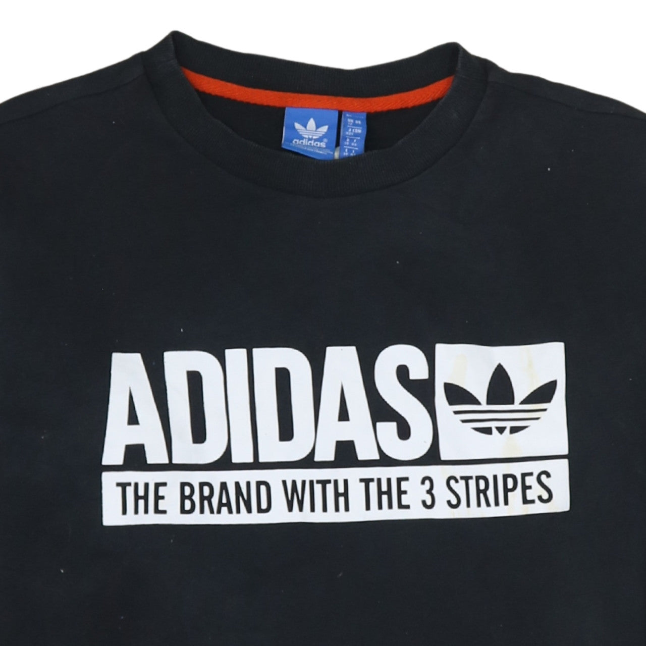 Adidas Womens Black Crew Neck Pullover Sweatshirt Size 12
