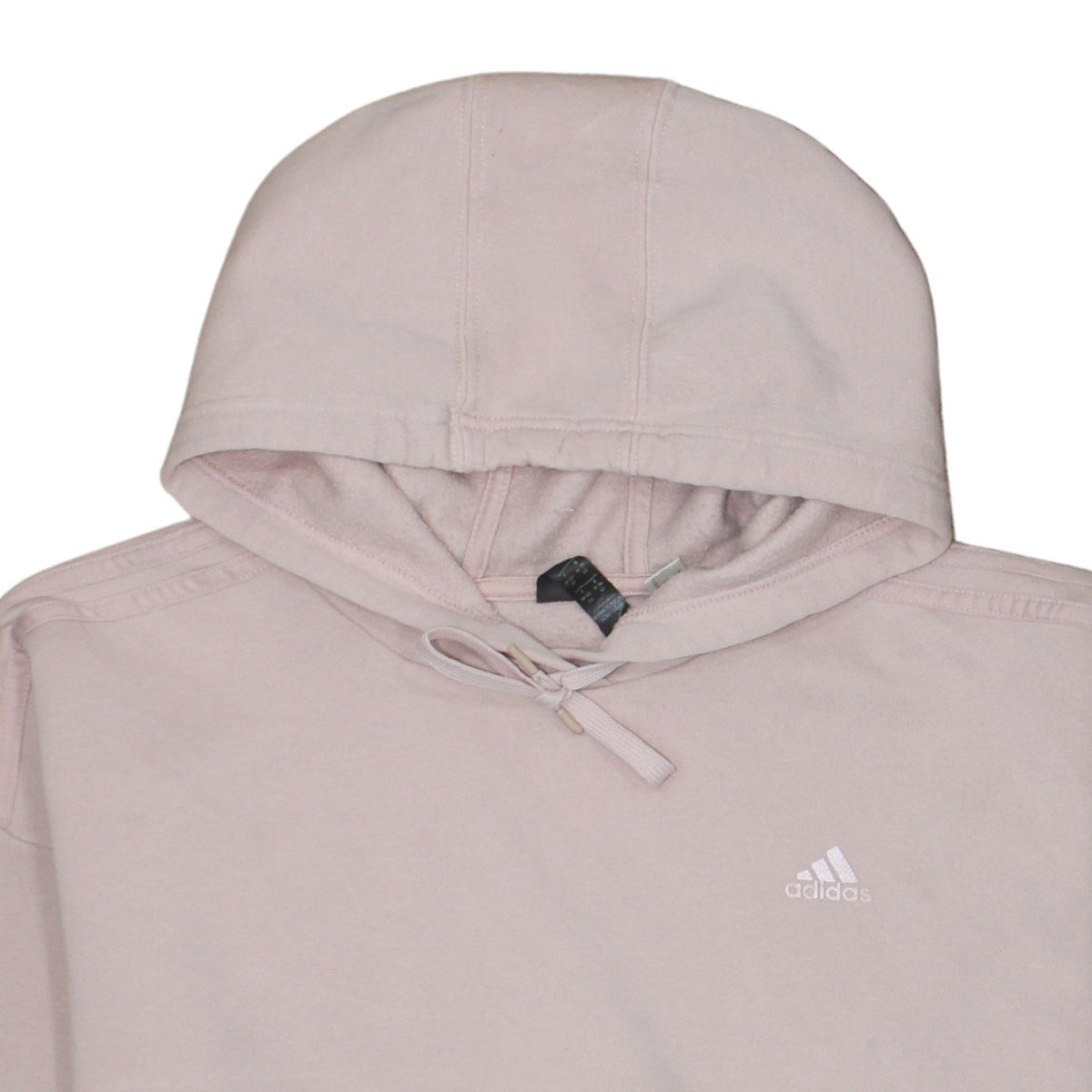 Adidas Women's Beige Pullover Hoodie Size 12/14 Cotton Blend Casual