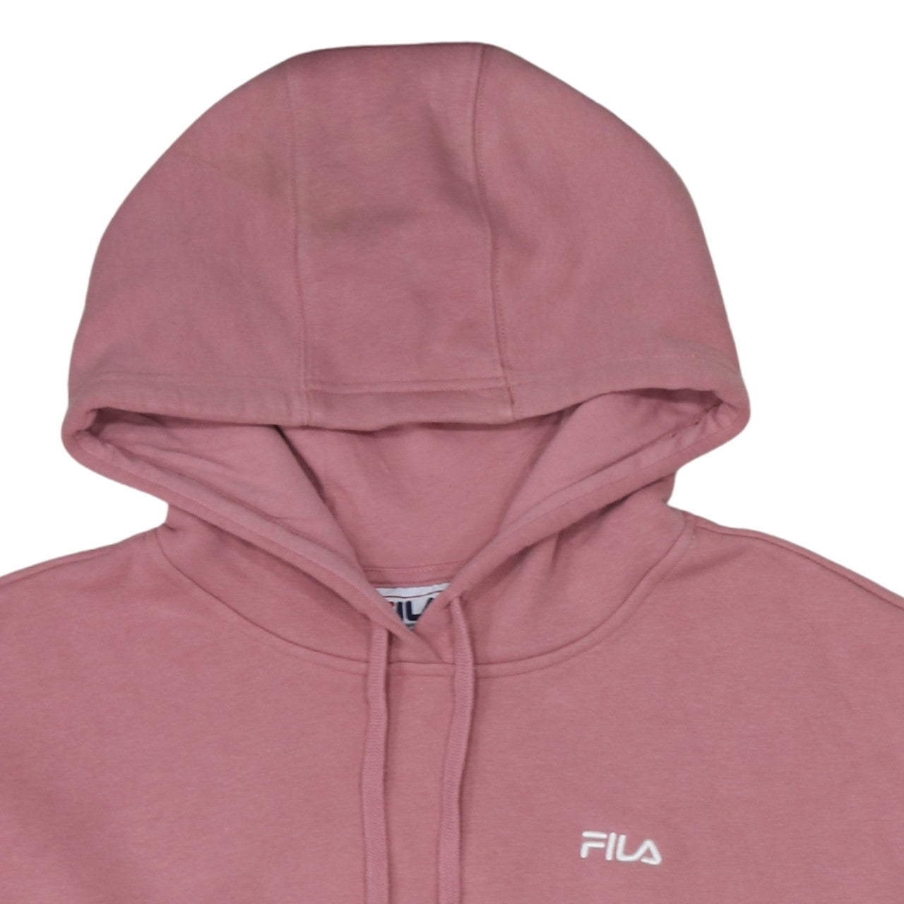 Fila Women’s Pink Pullover Hoodie L Embroidered Logo Sweatshirt