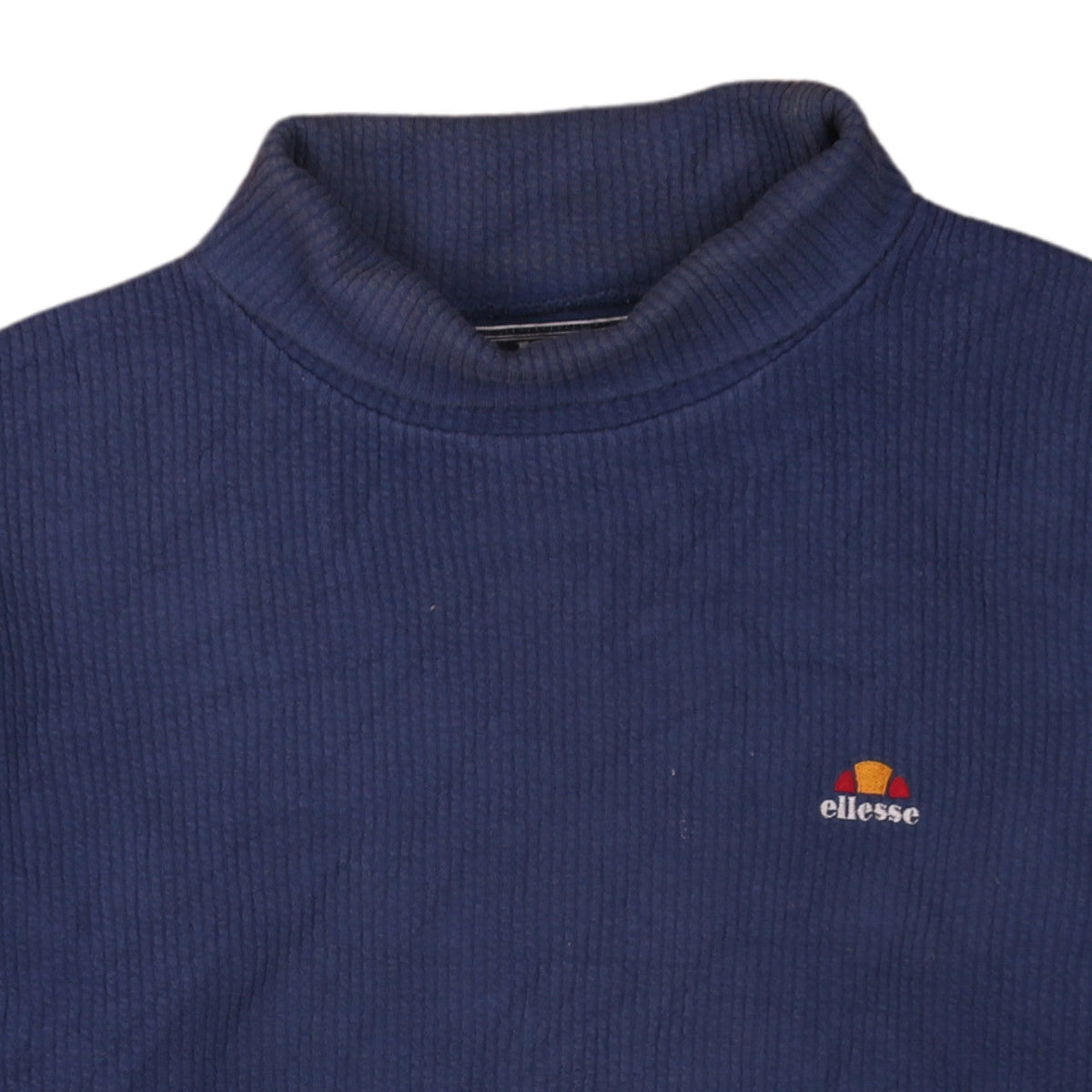 Ellesse Men's Blue Mock Neck Pullover Sweatshirt L Vintage