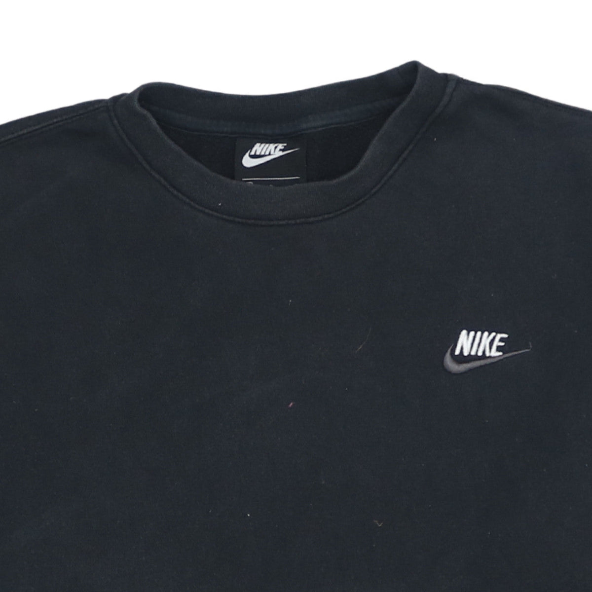 Nike Men's Black Small Pullover Sweatshirt Crew Neck Fleece