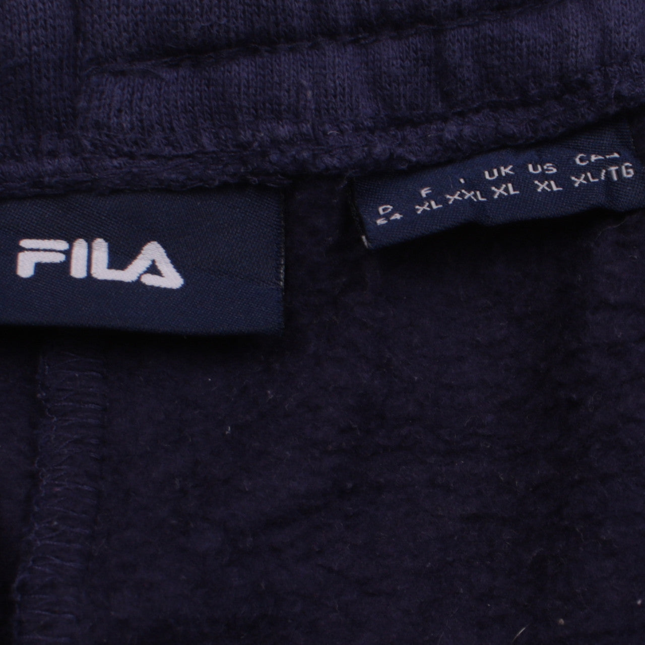 Fila Men's Blue XL Italy Logo Sweatpants Fleece Joggers