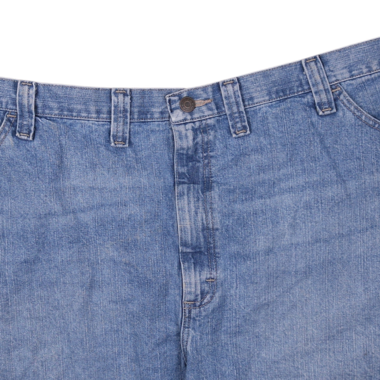 Wrangler Men's Blue Denim Cargo Shorts Size 46 Workwear Cotton