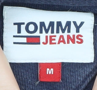 Tommy Jeans Mens Blue Cotton Crew Neck Pullover Sweatshirt M