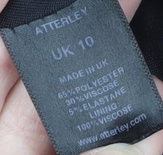 Atterley Women's Black Belted Blazer UK 10 Regular Fit
