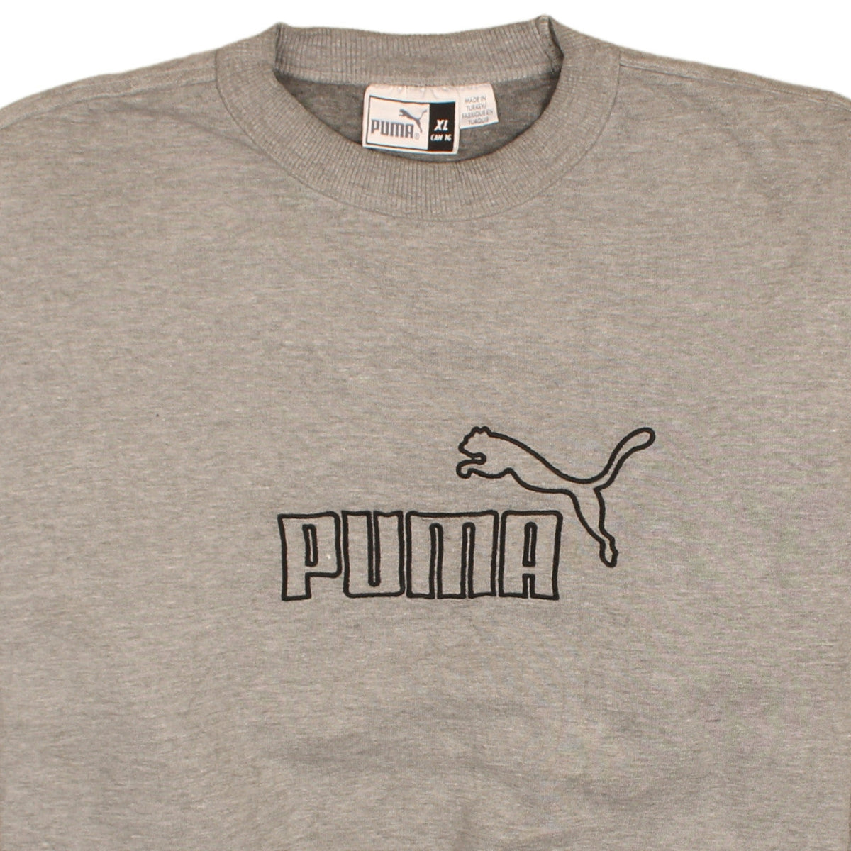 Puma Mens Grey XL Pullover Sweatshirt Crew Neck Sportswear