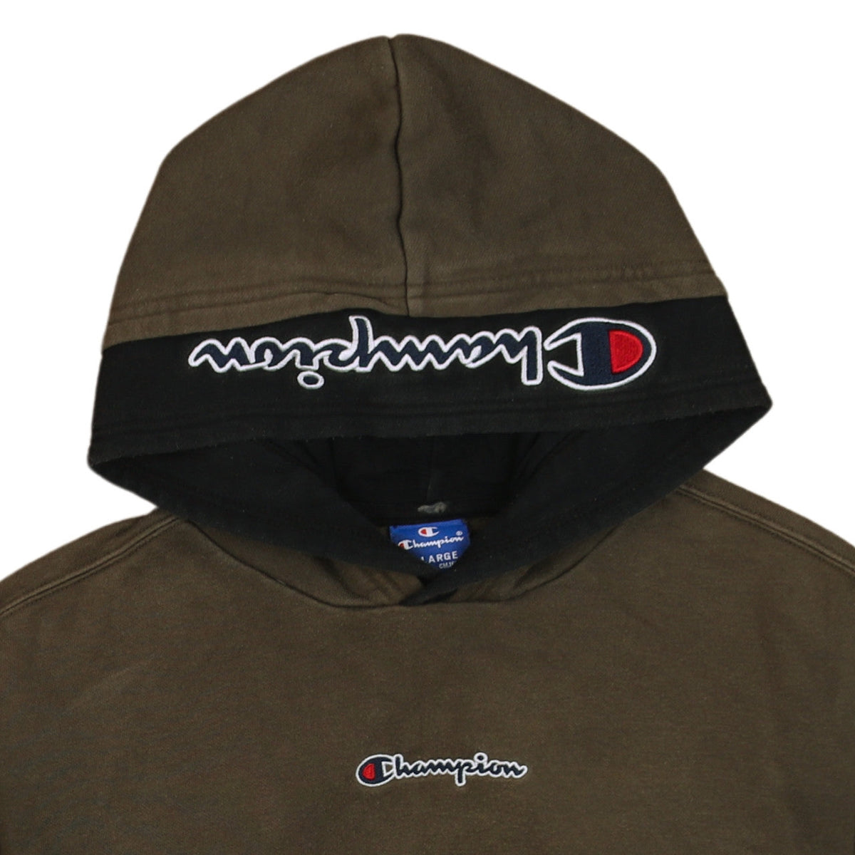 Champion Boys Brown Pullover Hoodie 13-14 Years Logo Hooded Sweatshirt