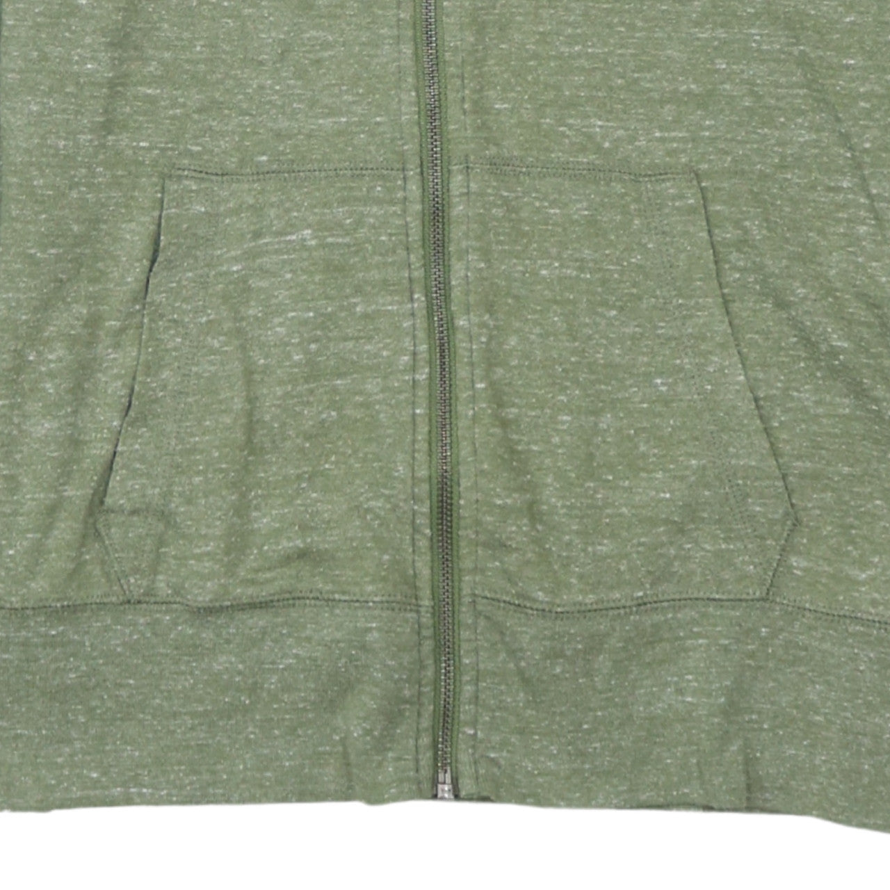 Nike Womens XS Green Full Zip Hoodie Sweatshirt Lightweight Cotton Blend