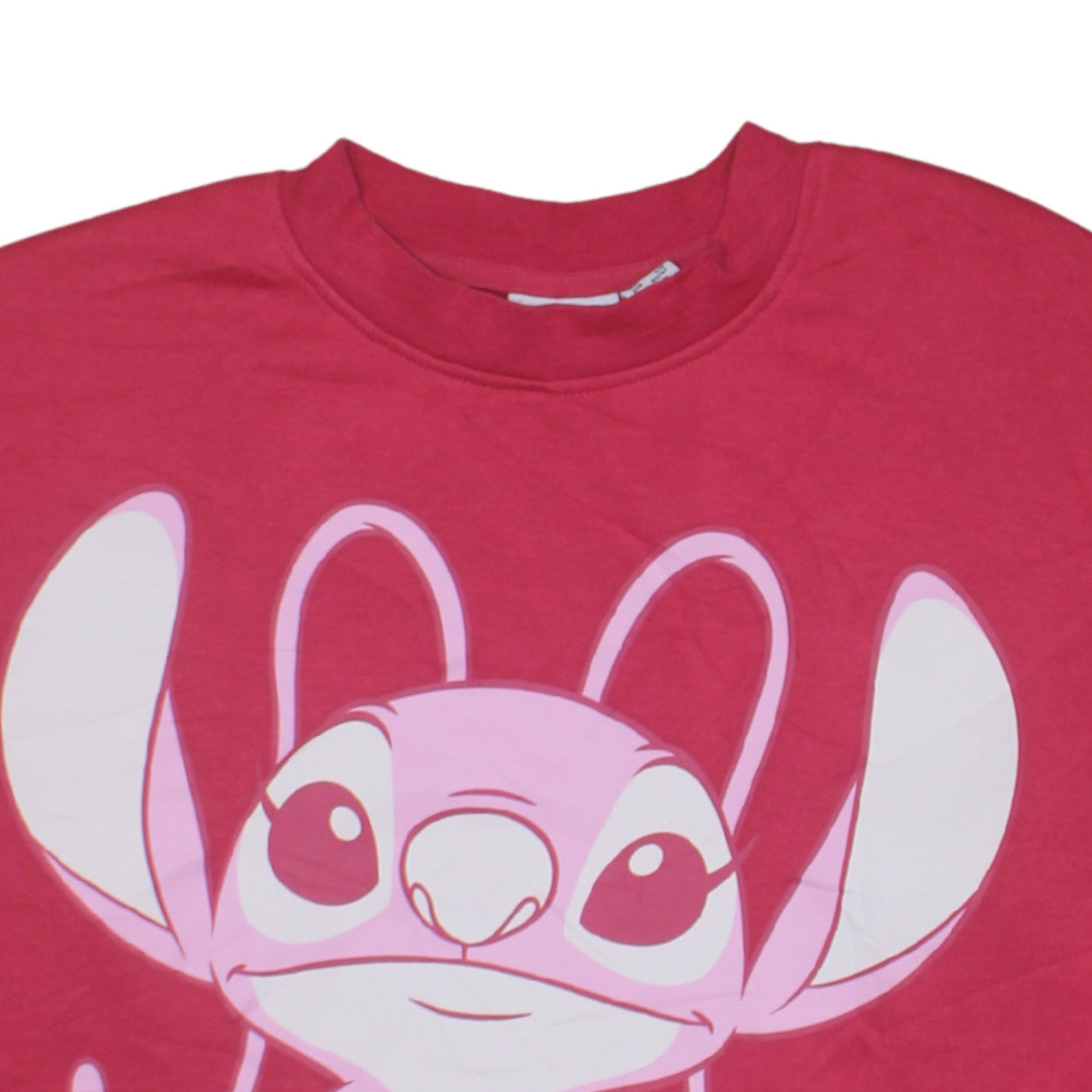 Disney Women’s Pink Pullover Sweatshirt Small Angel Graphic