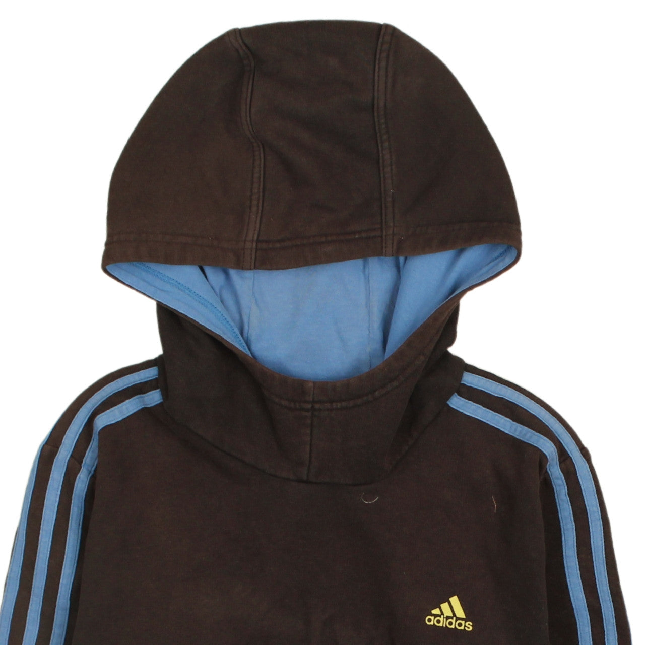 Adidas Boys Black Pullover Hoodie 13-14 Years Logo Fleece Sportswear