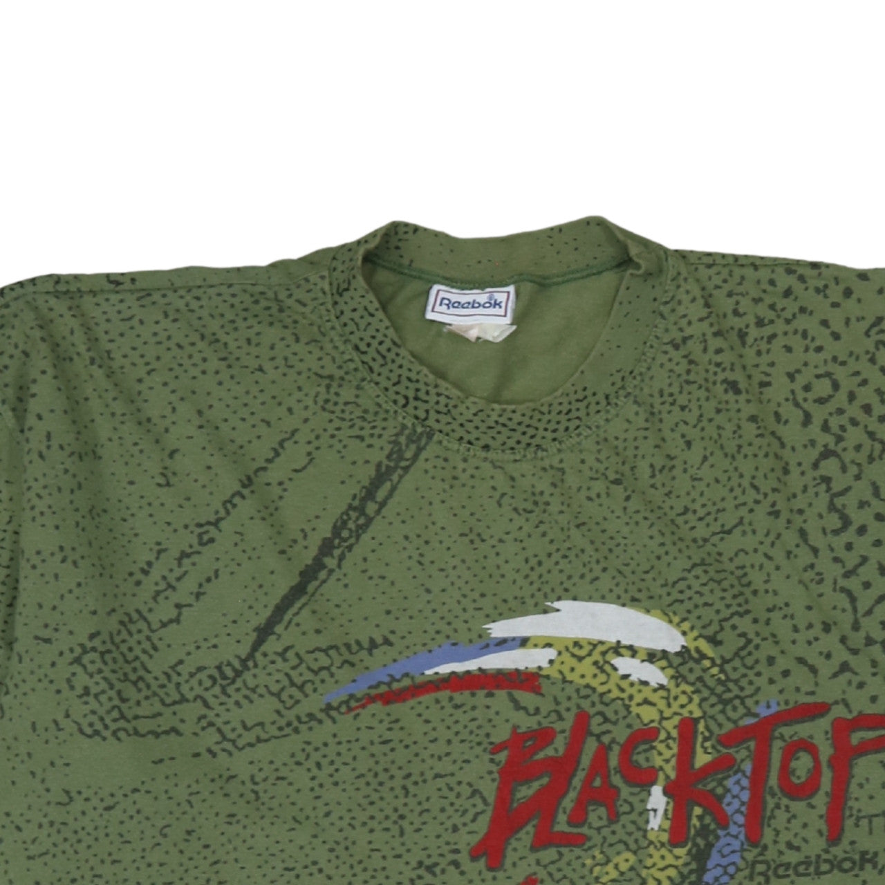 Reebok Men’s Green XL Retro 90s Graphic Blacktop T-Shirt