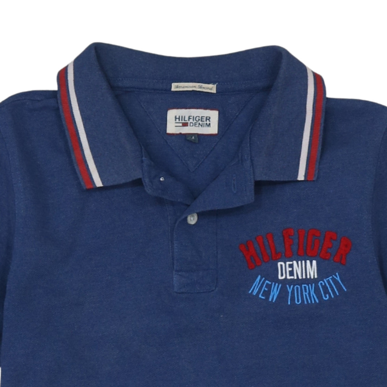 Hilfiger Denim Men's Blue Short Sleeve Polo Shirt Size M