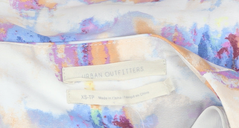 Urban Outfitters Womens Multicoloured XS Midi Satin Skirt