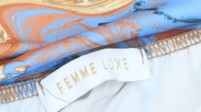 Femme Luxe Women’s Multicoloured Size 6 Halter Bodycon Dress