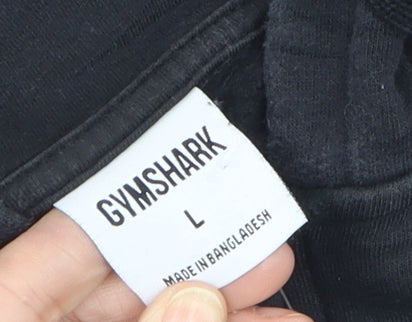 Gymshark Men's Black Full Zip Hoodie Size L Regular Fit