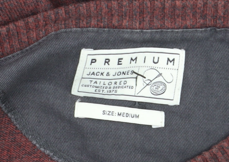 Jack & Jones Men’s Brown Medium Crew Neck Pullover Jumper