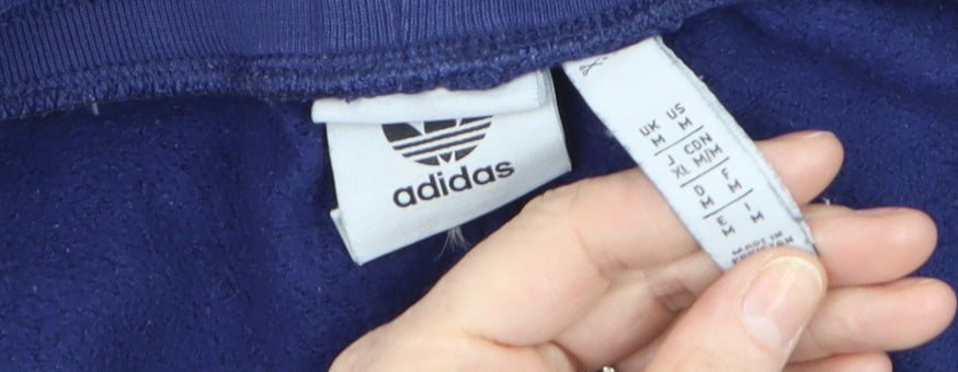 Adidas Men's Blue Jogger Sweatpants Size M Fleece Regular Fit