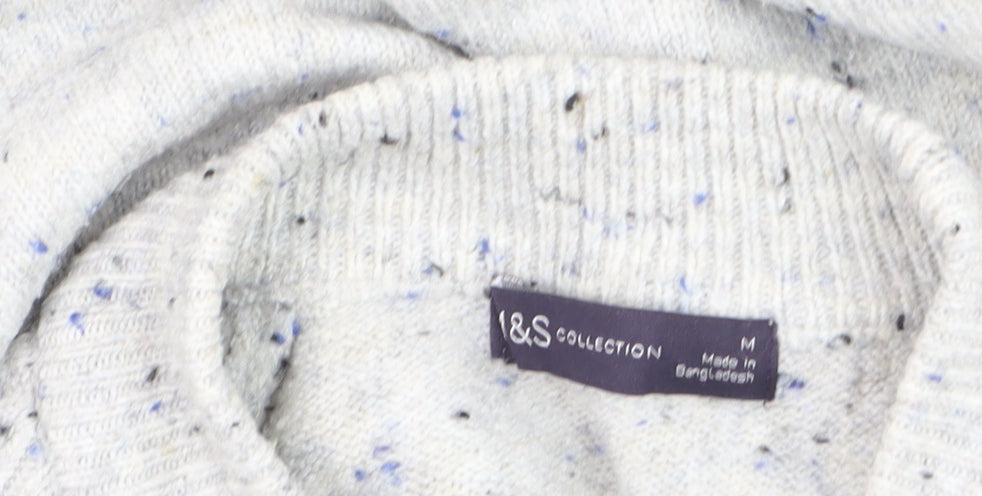 Marks & Spencer Men's Grey Chunky Knit Pullover Jumper M