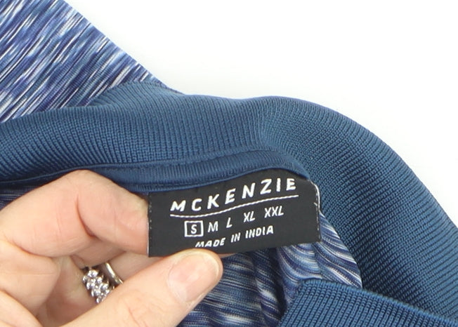 McKenzie Men's Blue Regular Fit Short Sleeve Polo Shirt Size S