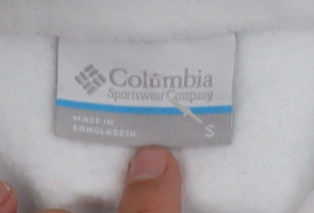Columbia Women’s Navy & White Fleece Henley Pullover Sweatshirt S