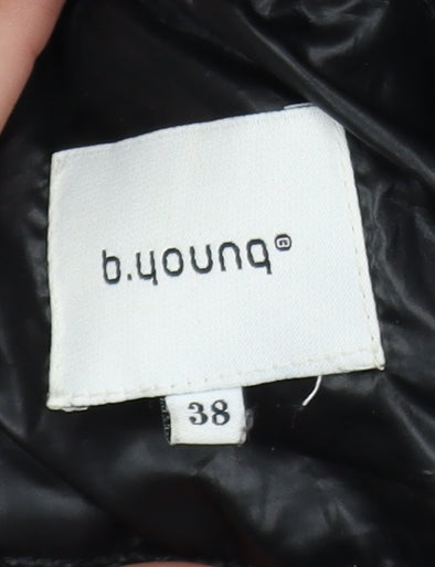 b.young Women's Black Quilted Short Jacket Size 10