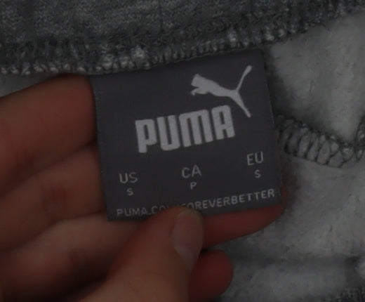 Puma Men’s Grey Jogger Sweatpants Size S Elastic Waist Casual