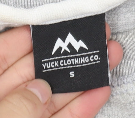Yuck Clothing Co. Men's Grey Small Pullover Sweatshirt