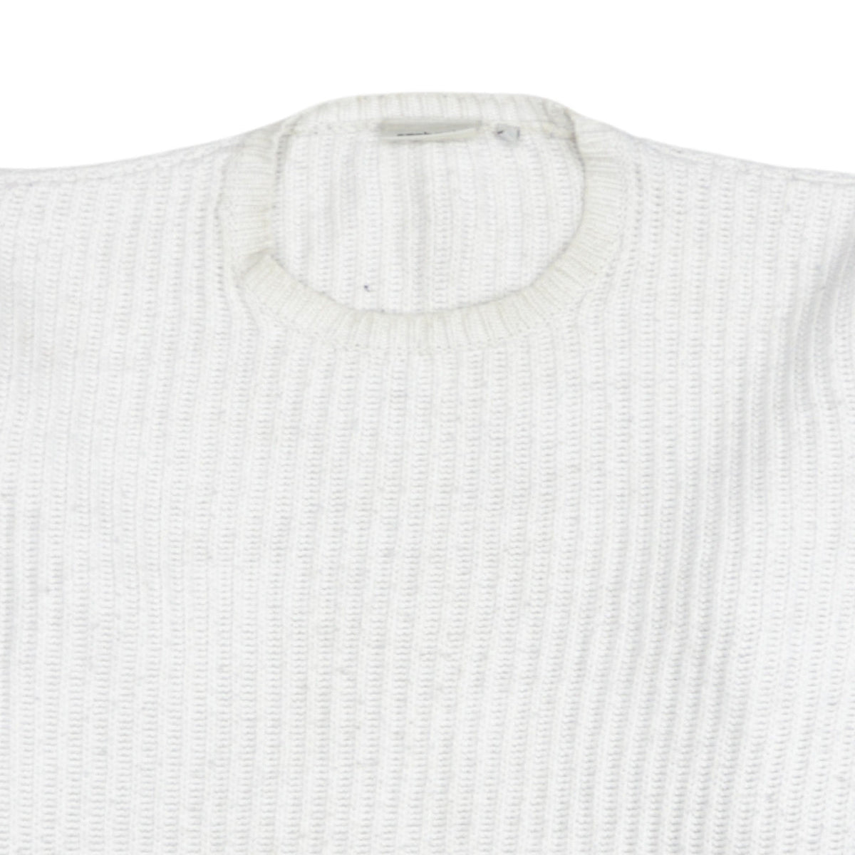 Carhartt Men White Chunky-Knit Wool Pullover Jumper M