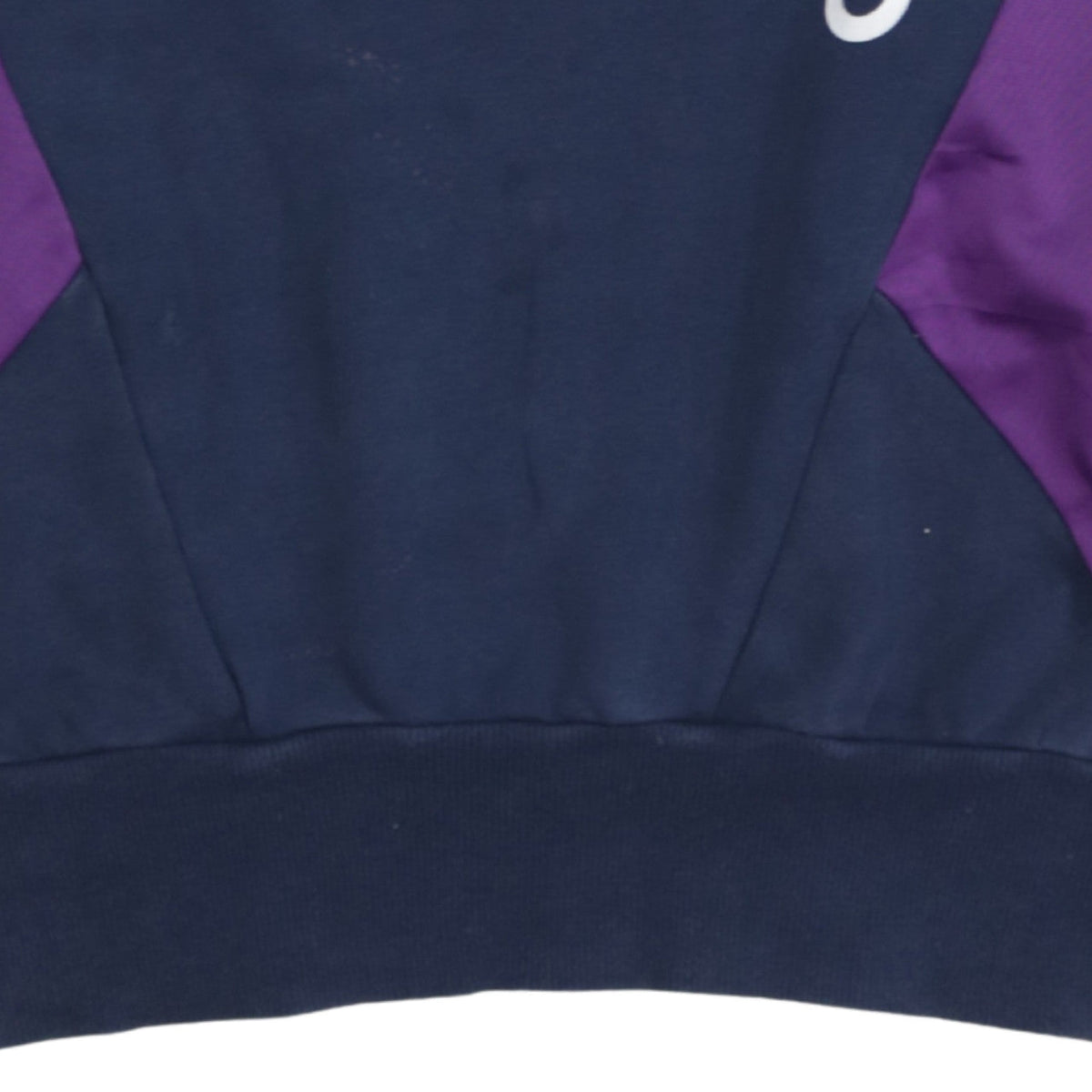 Adidas Womens Navy Blue Colourblock Crew Neck Sweatshirt UK 12