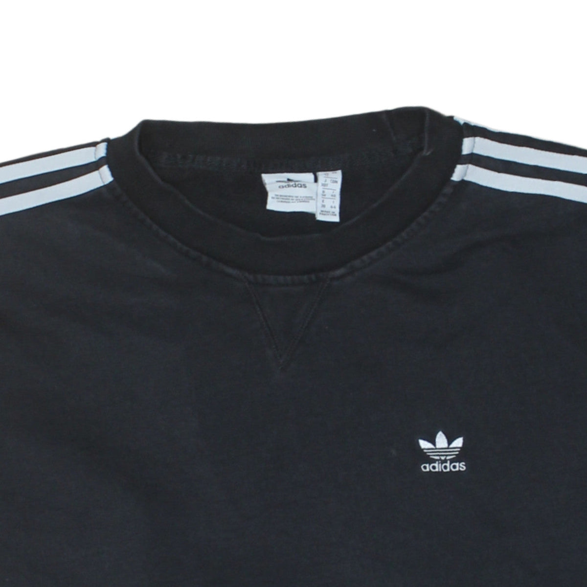 Adidas Women Black Size 12 Crew Neck Pullover Sweatshirt