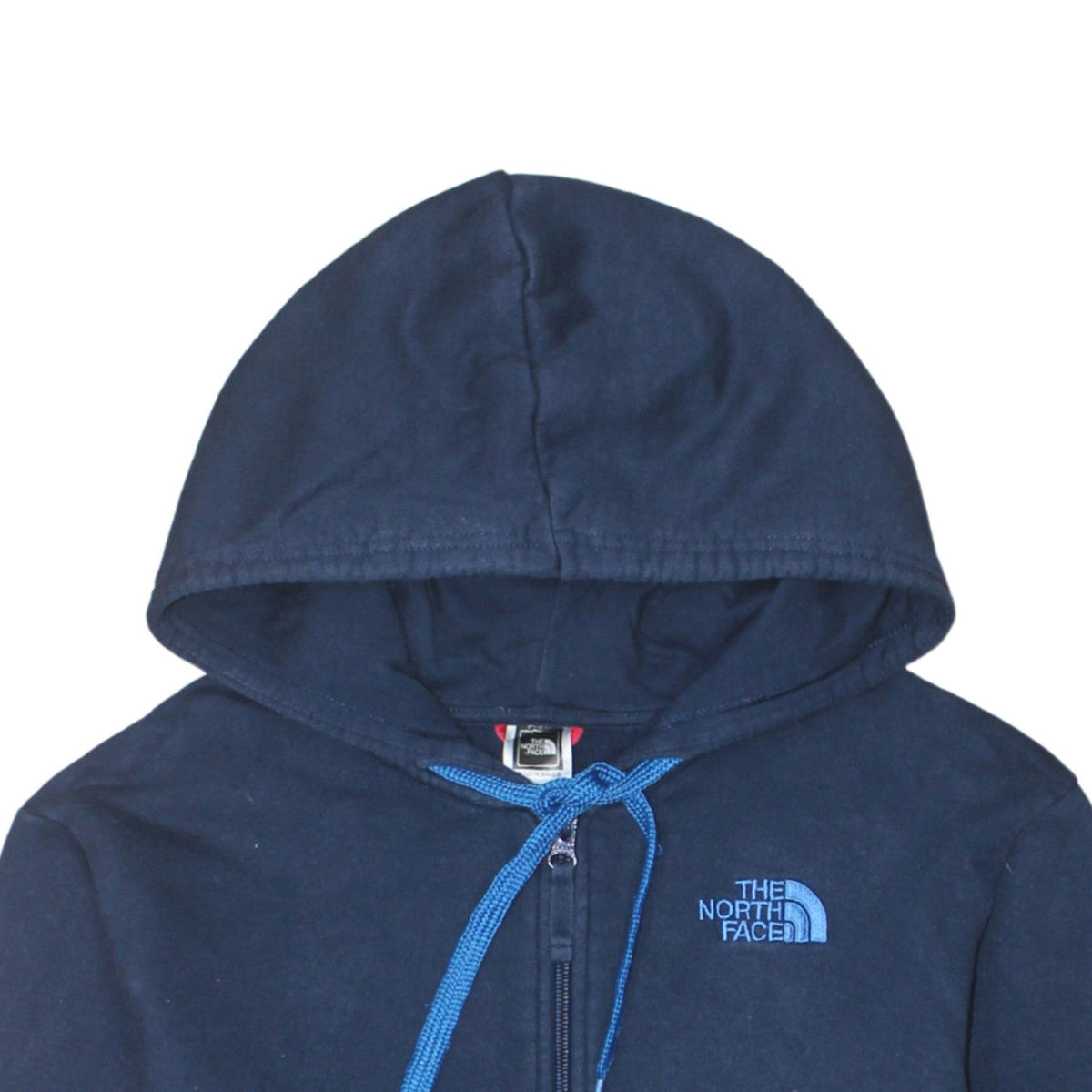 The North Face Men's Blue Small Hooded Full Zip Cotton Activewear Jacket