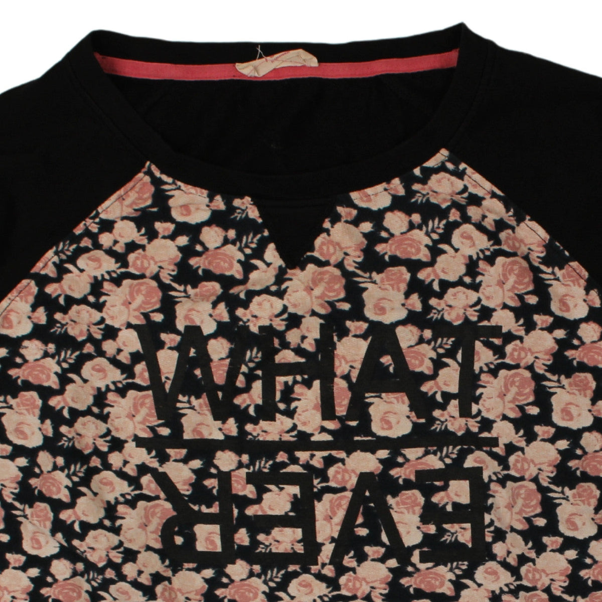 Penti Women Black Floral Pullover Sweatshirt Size S